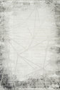 Grey Novu Mirage abstract rug, styled view 2
