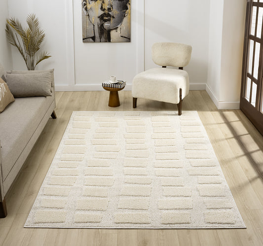 Isabella Textured Rug - Cobble
