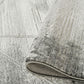 Grey Novu Mirage abstract rug, styled view 4