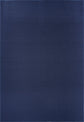 Navy Blue Simple easy care rug, flat portrait view