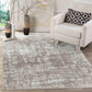 Serenity Metallic Abstract Rug - Lines Grey