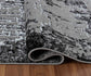 Serenity Metallic Abstract Rug - Abrasion Grey