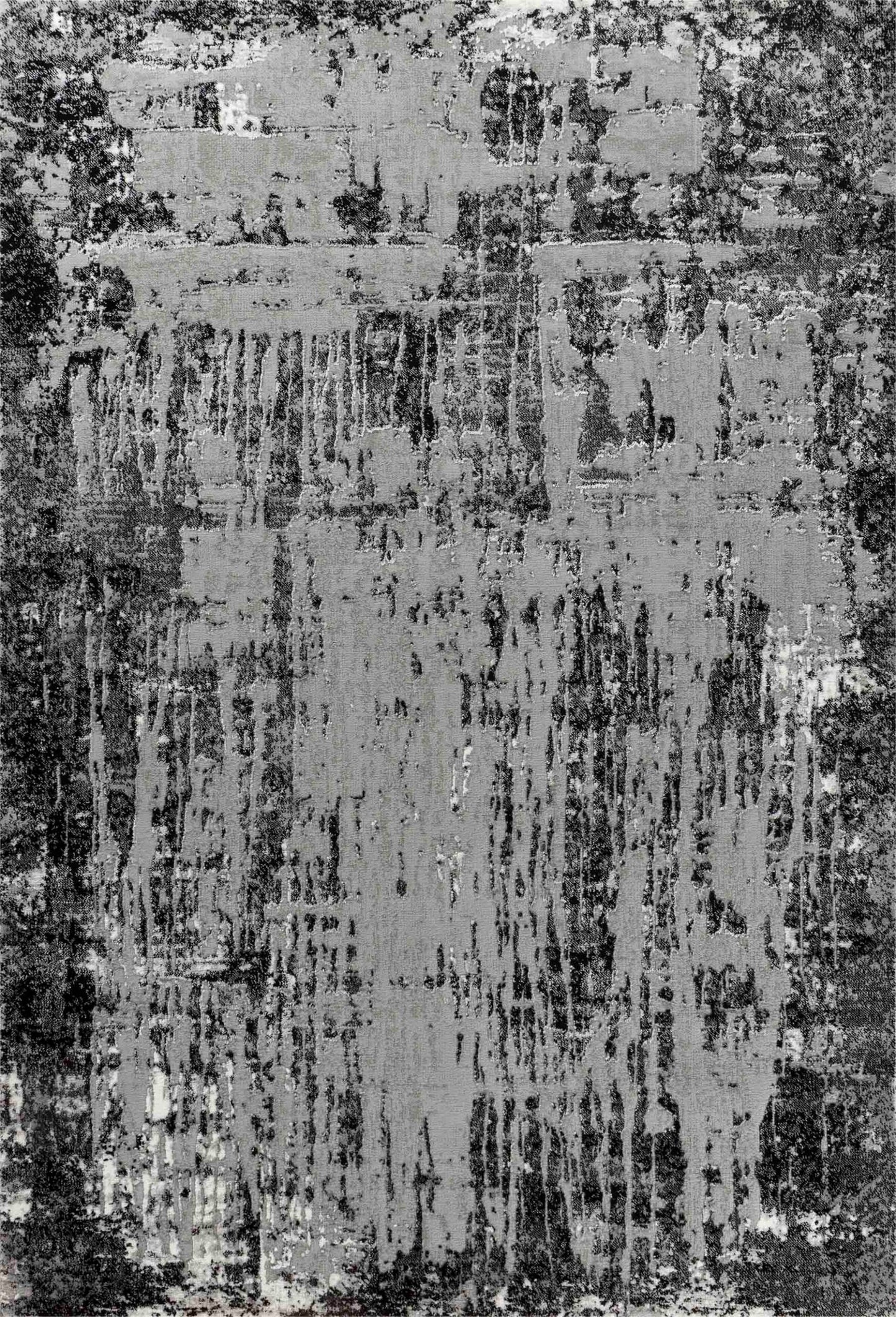 Serenity Metallic Abstract Rug - Abrasion Grey