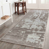 Serenity Abstract Abrasion Rug - Runners - 60x220 cm