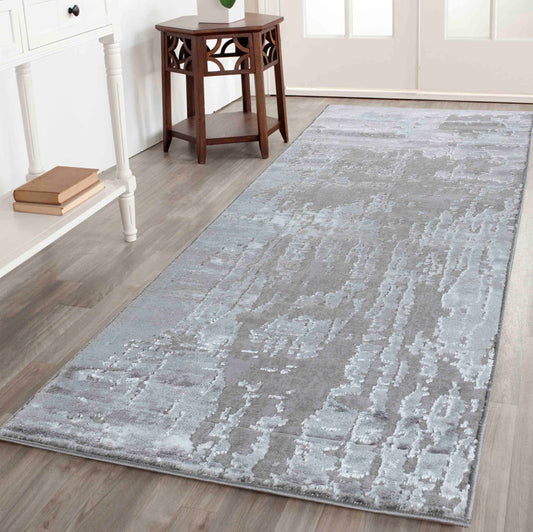 Serenity Abstract Abrasion Rug - Runners - 60x220 cm