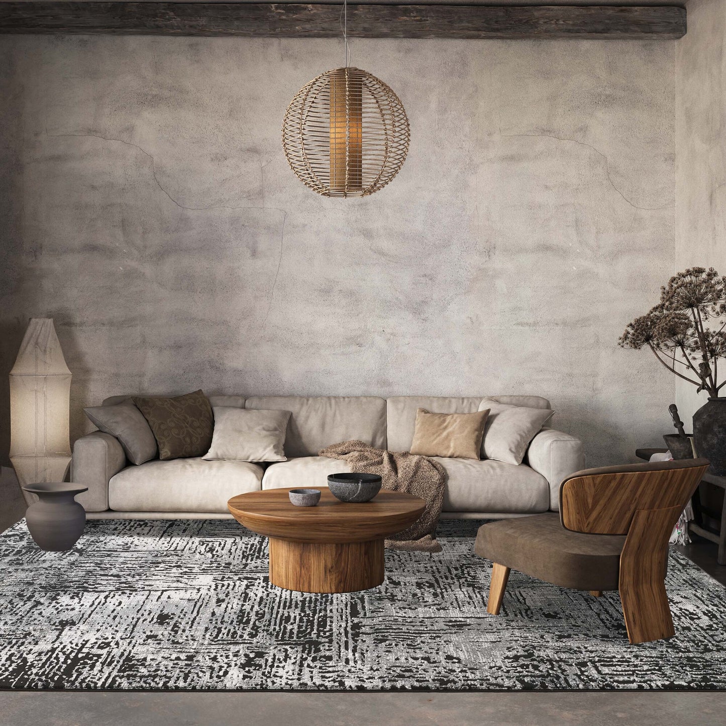 Belgravia Metallic Rug - Illusion Mocha