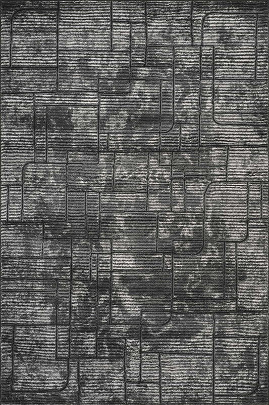 Belgravia Metallic Rug - Cobble Grey