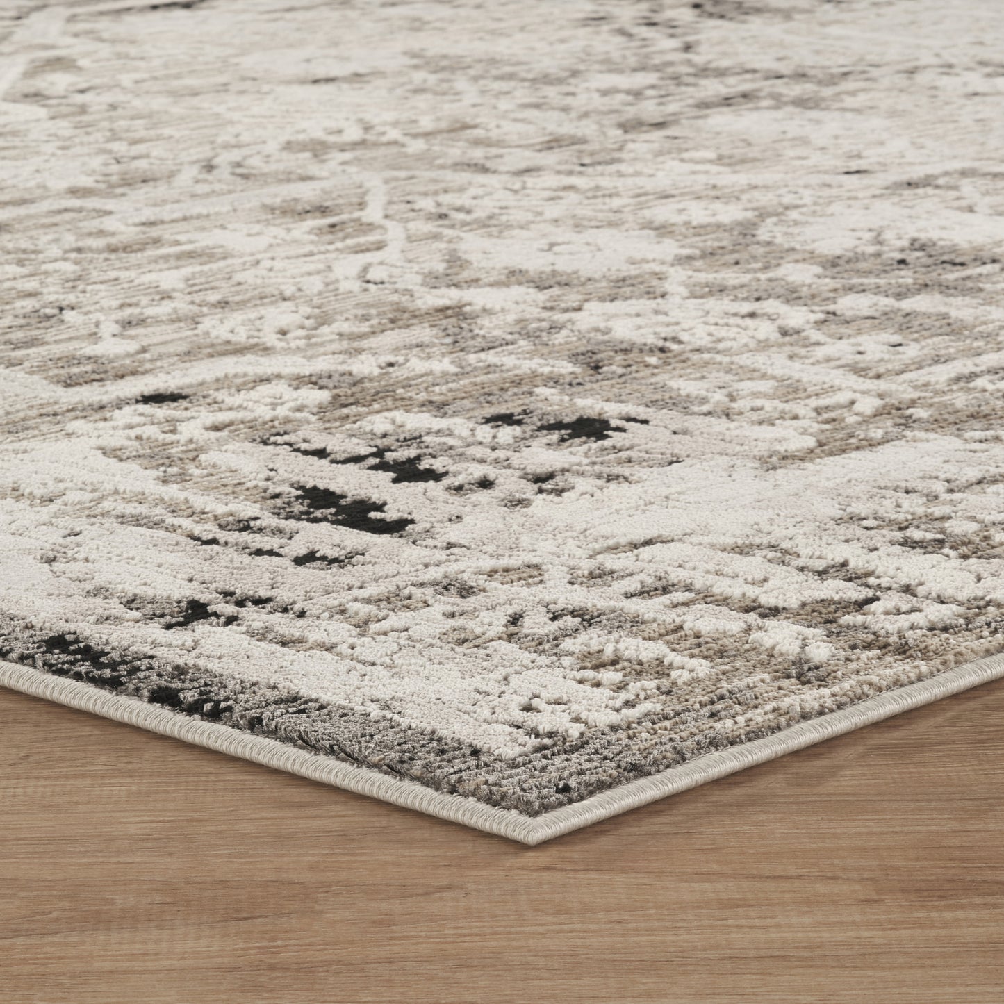 Mayfair Flora metallic rug, styled view 4