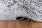 Serenity Abstract Water flow Rug  - Black
