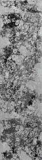 Serenity Abstract Sprayed Rug  - Black