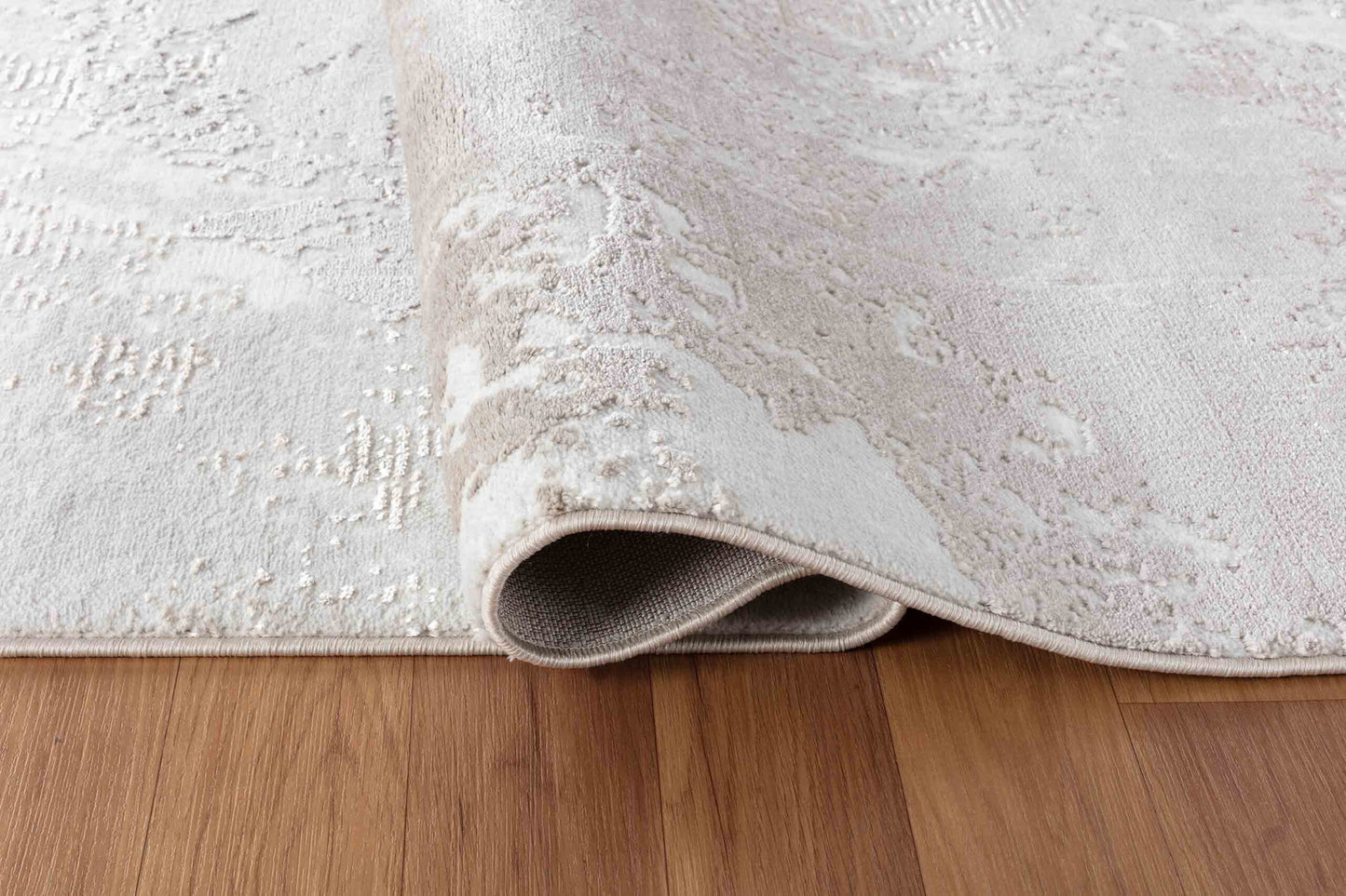 Serenity Metallic Abstract Rug - Sprayed Black
