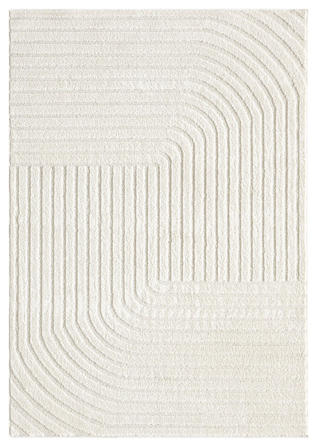 Aya Scandinavian Vertex modern rug, styled view 2