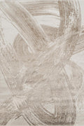 Elysium Expression metallic abstract rug, styled view 2