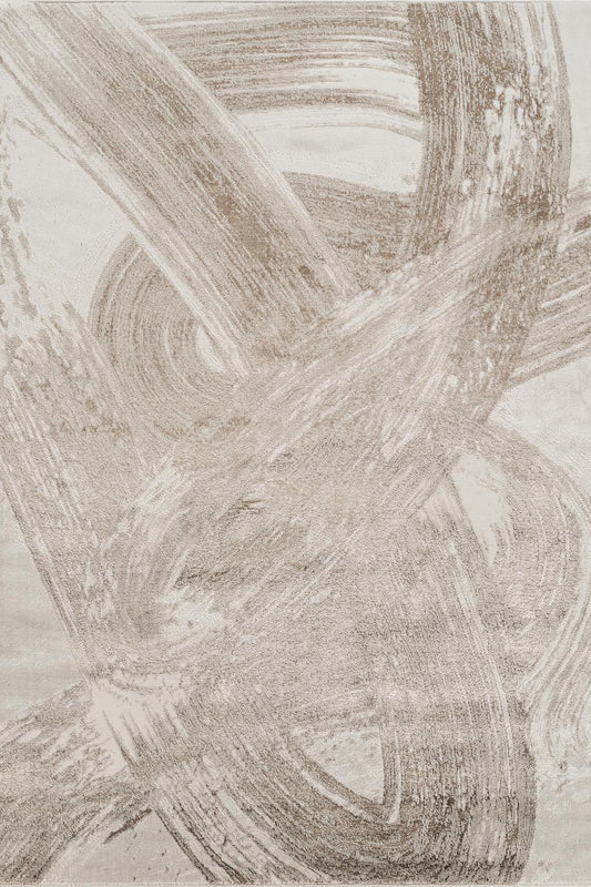 Elysium Expression metallic abstract rug, styled view 2