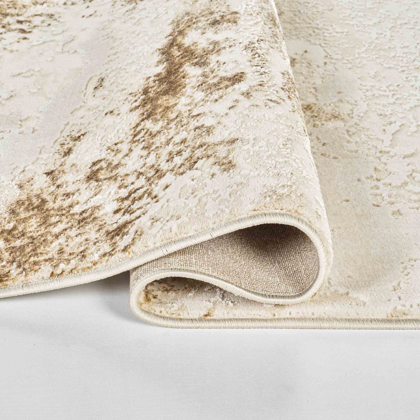 Emperor Metallic Abstract Rug - Onyx Gold