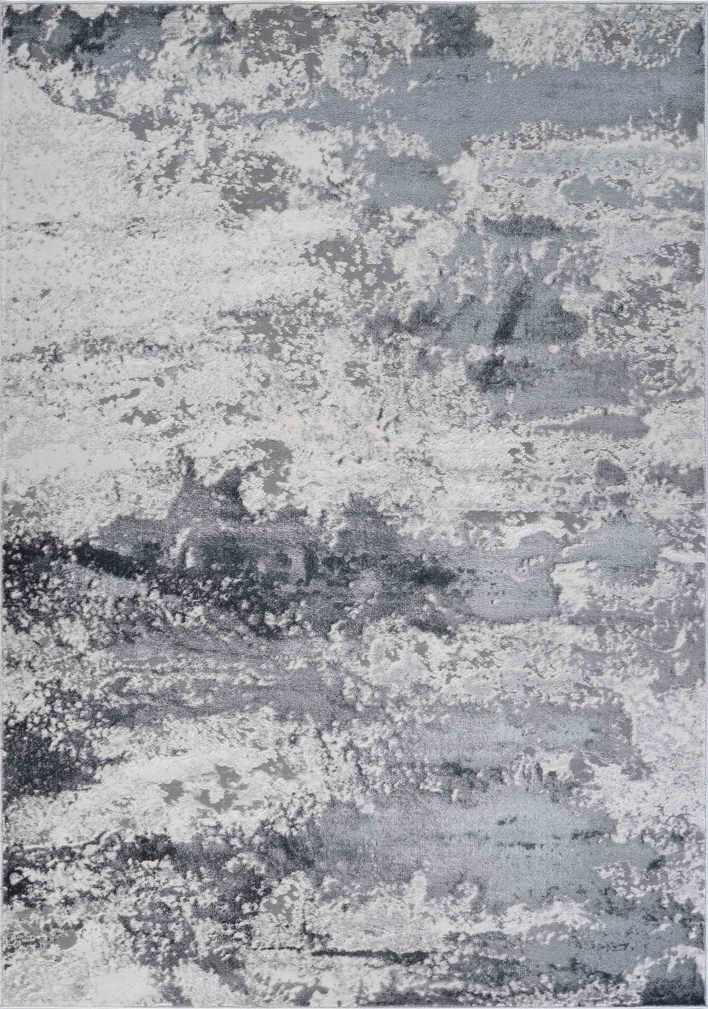Emperor Onyx Abstract Rugs - Silver