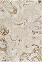 Emperor Metallic Abstract Rug - Solarius Gold