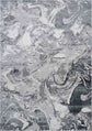 Emperor Solarius Abstract Rugs - Silver