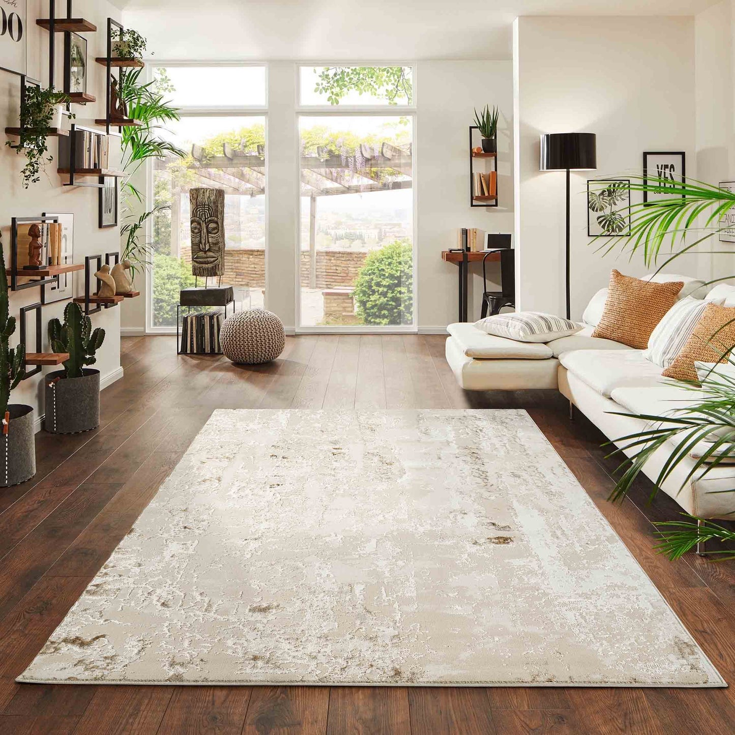 Emperor Styra Abstract Rugs  - Beige