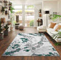 Emperor Picasso Abstract Rugs  - Aqua