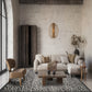 Mayfair Savanna metallic rug, styled view 8