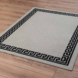 Havana Greek Key Door Mat - Grey