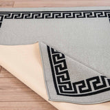 Havana Greek Key Door Mat - Grey