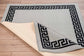 Havana Greek Key Door Mat - Grey