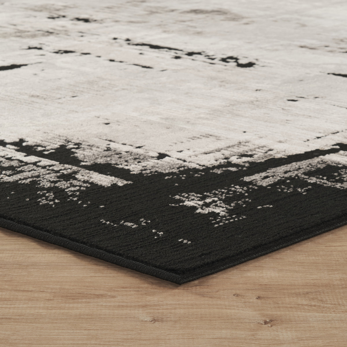 Mayfair Frame metallic rug, styled view 4