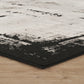 Mayfair Frame metallic rug, styled view 4