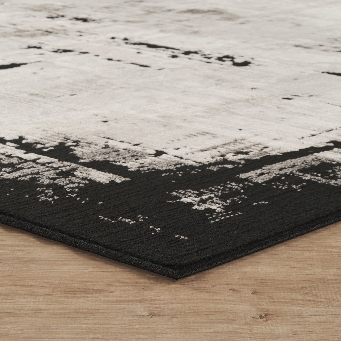 Mayfair Frame metallic rug, styled view 4