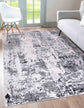 Aqua Emperor Styra abstract rug, styled view 14