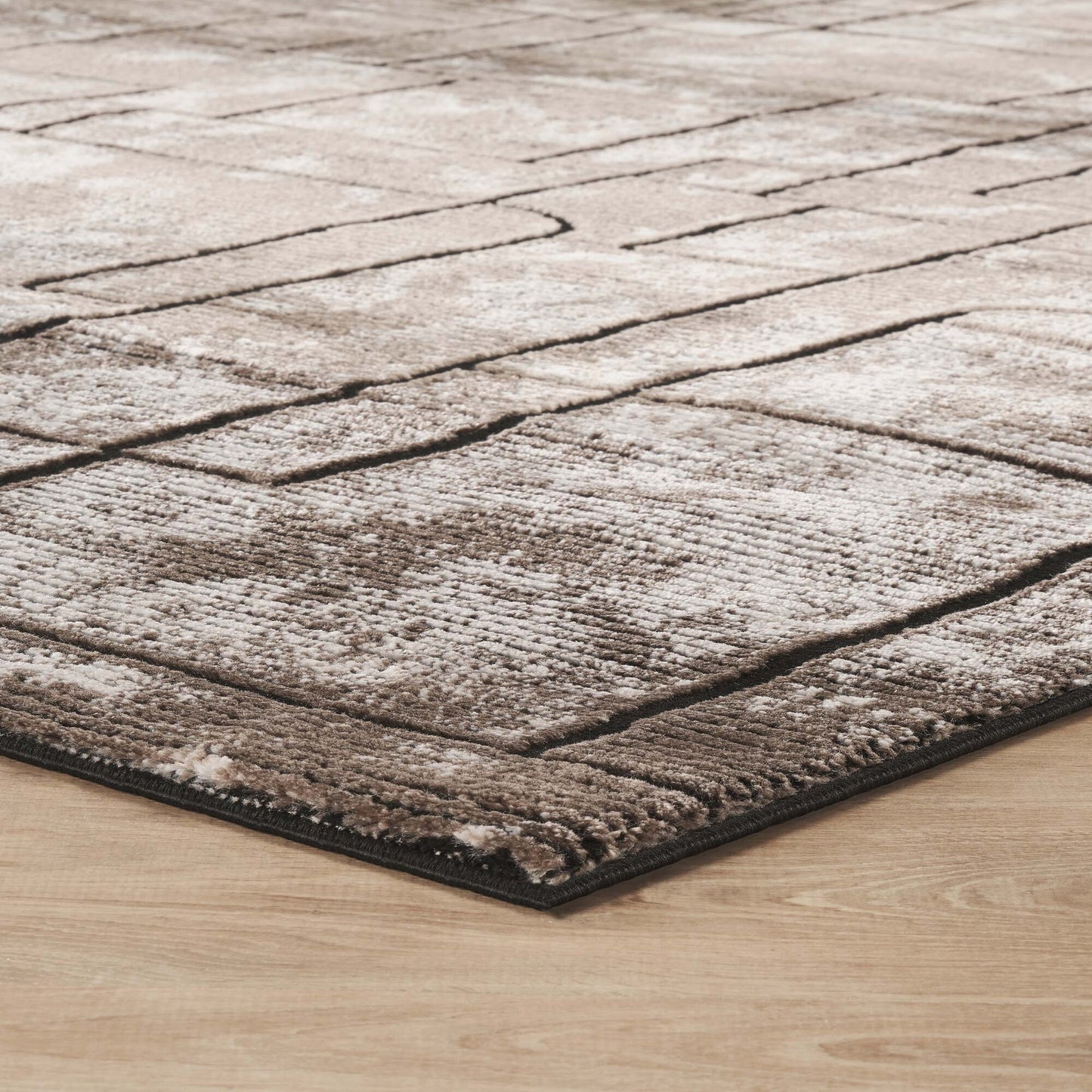 Belgravia Metallic Rug - Cobble Mocha