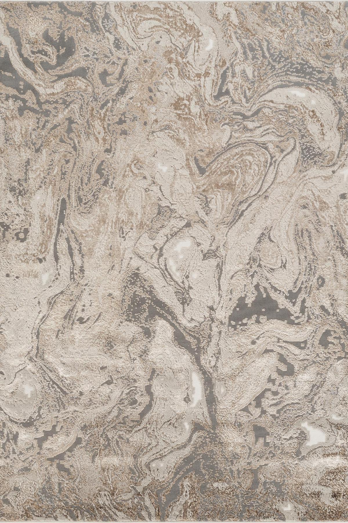 Elysium Astral metallic abstract rug, styled view 2