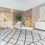 Marrakesh Diamond Shaggy Rug - 160x230 cm