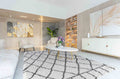 Marrakesh Diamond Shaggy Rug - Dark Cream