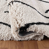 Marrakesh Diamond Shaggy Rug - Stone