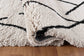 Marrakesh Diamond Shaggy Rug - Stone