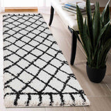 Marrakesh Diamond Shaggy Rug - Runners - 60x220 cm