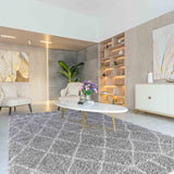 Marrakesh Diamond Shaggy Rug - 160x230 cm