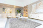 Marrakesh Mixed Diamond Shaggy Rug - Grey
