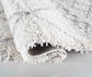 Marrakesh Mixed Diamond Shaggy Rug - Light Cream