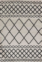 Marrakesh Mixed Diamond Shaggy Rug - Stone