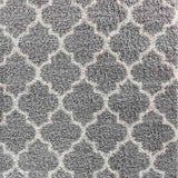 Marrakesh Trellis Shaggy Rug - Grey