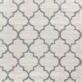 Marrakesh Trellis Shaggy Rug - Light Cream