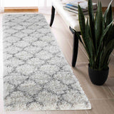 Marrakesh Trellis Shaggy Rug - Light Cream