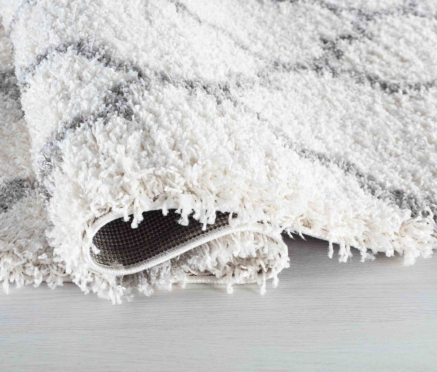 Marrakesh Trellis Shaggy Rug - Light Cream