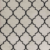 Marrakesh Trellis Shaggy Rug - Stone