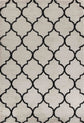 Marrakesh Trellis Shaggy Rug - Stone