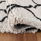 Marrakesh Trellis Shaggy Rug - Stone